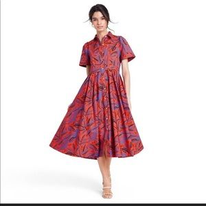 Alexis for Target tropical leaf shirtdress